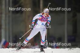 11.02.2014, Sochi, Russia (RUS): Anais Bescond (FRA) - XXII. Olympic Winter Games Sochi 2014, biathlon, pursuit women, Sochi (RUS). www.nordicfocus.com. © NordicFocus. Every downloaded picture is fee-liable.