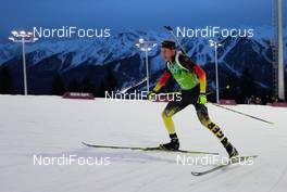 22.02.2014, Sochi, Russia (RUS): Daniel Boehm (GER)Fischer, Rottefella, OneWay, Rudy Project, adidas - XXII. Olympic Winter Games Sochi 2014, biathlon, relay men, Sochi (RUS). www.nordicfocus.com. © NordicFocus. Every downloaded picture is fee-liable.
