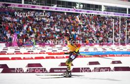 22.02.2014, Sochi, Russia (RUS): Arnd Peiffer (GER) - XXII. Olympic Winter Games Sochi 2014, biathlon, relay men, Sochi (RUS). www.nordicfocus.com. © NordicFocus. Every downloaded picture is fee-liable.