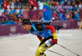 22.02.2014, Sochi, Russia (RUS): Simon Schempp (GER) - XXII. Olympic Winter Games Sochi 2014, biathlon, relay men, Sochi (RUS). www.nordicfocus.com. © NordicFocus. Every downloaded picture is fee-liable.