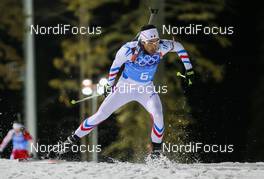 22.02.2014, Sochi, Russia (RUS): Martin Fourcade (FRA)Rossignol, Rottefella, OneWay, Toko - XXII. Olympic Winter Games Sochi 2014, biathlon, relay men, Sochi (RUS). www.nordicfocus.com. © NordicFocus. Every downloaded picture is fee-liable.