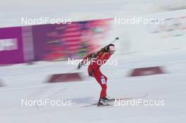 21.02.2014, Sochi, Russia (RUS): Selina Gasparin (SUI) - XXII. Olympic Winter Games Sochi 2014, biathlon, relay women, Sochi (RUS). www.nordicfocus.com. © NordicFocus. Every downloaded picture is fee-liable.