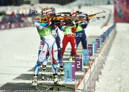 21.02.2014, Sochi, Russia (RUS): Gabriela Soukalova (CZE) - XXII. Olympic Winter Games Sochi 2014, biathlon, relay women, Sochi (RUS). www.nordicfocus.com. © NordicFocus. Every downloaded picture is fee-liable.