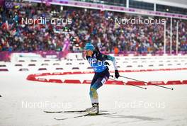 21.02.2014, Sochi, Russia (RUS): Olena Pidhrushna (UKR) - XXII. Olympic Winter Games Sochi 2014, biathlon, relay women, Sochi (RUS). www.nordicfocus.com. © NordicFocus. Every downloaded picture is fee-liable.