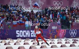 08.02.2014, Sochi, Russia (RUS): Serafin Wiestner (SUI) - XXII. Olympic Winter Games Sochi 2014, biathlon, sprint men, Sochi (RUS). www.nordicfocus.com. © NordicFocus. Every downloaded picture is fee-liable.