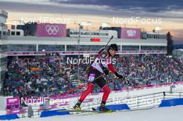 08.02.2014, Sochi, Russia (RUS): Nathan Smith (CAN) - XXII. Olympic Winter Games Sochi 2014, biathlon, sprint men, Sochi (RUS). www.nordicfocus.com. © NordicFocus. Every downloaded picture is fee-liable.