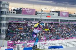 08.02.2014, Sochi, Russia (RUS): Fredrik Lindstroem (SWE) - XXII. Olympic Winter Games Sochi 2014, biathlon, sprint men, Sochi (RUS). www.nordicfocus.com. © NordicFocus. Every downloaded picture is fee-liable.