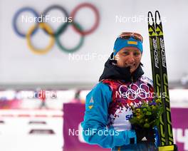 09.02.2014, Sochi, Russia (RUS): Vita Semerenko (UKR) - XXII. Olympic Winter Games Sochi 2014, biathlon, sprint women, Sochi (RUS). www.nordicfocus.com. © NordicFocus. Every downloaded picture is fee-liable.