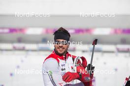 07.02.2014, Sochi, Russia (RUS): Jean Philippe Leguellec (CAN) - XXII. Olympic Winter Games Sochi 2014, biathlon, training, Sochi (RUS). www.nordicfocus.com. © NordicFocus. Every downloaded picture is fee-liable.