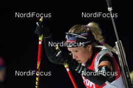 04.12.2014, Oestersund, Sweden (SWE): Elisa Gasparin (SUI) - IBU world cup biathlon, individual women, Oestersund (SWE). www.nordicfocus.com. © Manzoni/NordicFocus. Every downloaded picture is fee-liable.