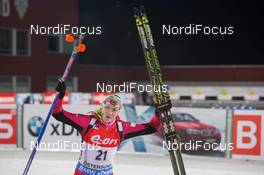 04.12.2014, Oestersund, Sweden (SWE): Darya Domracheva (BLR) - IBU world cup biathlon, individual women, Oestersund (SWE). www.nordicfocus.com. © Manzoni/NordicFocus. Every downloaded picture is fee-liable.