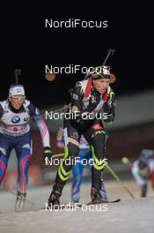 30.11.2014, Oestersund, Sweden (SWE):  Anais Bescond (FRA) - IBU world cup biathlon, relay mixed, Oestersund (SWE). www.nordicfocus.com. © Manzoni/NordicFocus. Every downloaded picture is fee-liable.