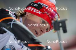 30.11.2014, Oestersund, Sweden (SWE):  Jana Gerekova (SVK) - IBU world cup biathlon, relay mixed, Oestersund (SWE). www.nordicfocus.com. © Manzoni/NordicFocus. Every downloaded picture is fee-liable.