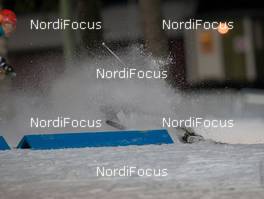 30.11.2014, Oestersund, Sweden (SWE):  Natalya Burdyga (URK) falls down - IBU world cup biathlon, relay mixed, Oestersund (SWE). www.nordicfocus.com. © Manzoni/NordicFocus. Every downloaded picture is fee-liable.