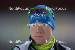 30.11.2014, Oestersund, Sweden (SWE):  Lukas Hofer (ITA) - IBU world cup biathlon, relay mixed, Oestersund (SWE). www.nordicfocus.com. © Manzoni/NordicFocus. Every downloaded picture is fee-liable.