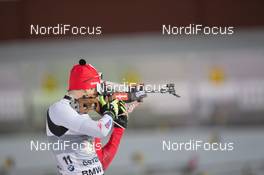 30.11.2014, Oestersund, Sweden (SWE):  Nathan Smith (CAN) - IBU world cup biathlon, relay mixed, Oestersund (SWE). www.nordicfocus.com. © Manzoni/NordicFocus. Every downloaded picture is fee-liable.