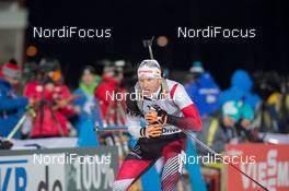 30.11.2014, Oestersund, Sweden (SWE):  Simon Eder (AUT) - IBU world cup biathlon, relay mixed, Oestersund (SWE). www.nordicfocus.com. © Manzoni/NordicFocus. Every downloaded picture is fee-liable.