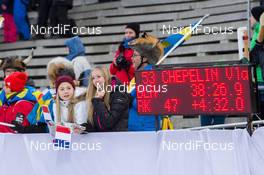07.12.2014, Oestersund, Sweden (SWE):  Event Feature: Young french fans - IBU world cup biathlon, pursuit men, Oestersund (SWE). www.nordicfocus.com. © Manzoni/NordicFocus. Every downloaded picture is fee-liable.