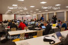 07.12.2014, Oestersund, Sweden (SWE):  Event Feature: The new media center - IBU world cup biathlon, pursuit men, Oestersund (SWE). www.nordicfocus.com. © Manzoni/NordicFocus. Every downloaded picture is fee-liable.