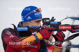 06.12.2014, Oestersund, Sweden (SWE):  Simon Schempp (GER) - IBU world cup biathlon, sprint men, Oestersund (SWE). www.nordicfocus.com. © Manzoni/NordicFocus. Every downloaded picture is fee-liable.