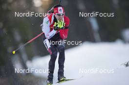 06.12.2014, Oestersund, Sweden (SWE):  Nathan Smith (CAN) - IBU world cup biathlon, sprint men, Oestersund (SWE). www.nordicfocus.com. © Manzoni/NordicFocus. Every downloaded picture is fee-liable.
