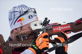 06.12.2014, Oestersund, Sweden (SWE):  David Komatz (AUT) - IBU world cup biathlon, sprint men, Oestersund (SWE). www.nordicfocus.com. © Manzoni/NordicFocus. Every downloaded picture is fee-liable.