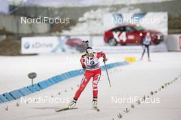 06.12.2014, Oestersund, Sweden (SWE): Lisa Vittozzi (ITA) - IBU world cup biathlon, sprint women, Oestersund (SWE). www.nordicfocus.com. © Manzoni/NordicFocus. Every downloaded picture is fee-liable.