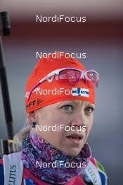 06.12.2014, Oestersund, Sweden (SWE): Kaisa Maekaeraeinen (FIN) - IBU world cup biathlon, sprint women, Oestersund (SWE). www.nordicfocus.com. © Manzoni/NordicFocus. Every downloaded picture is fee-liable.