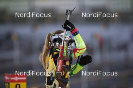 06.12.2014, Oestersund, Sweden (SWE): Darya Domracheva (BLR) - IBU world cup biathlon, sprint women, Oestersund (SWE). www.nordicfocus.com. © Manzoni/NordicFocus. Every downloaded picture is fee-liable.