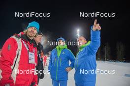 28.11.2014, Oestersund, Sweden (SWE): Event Feature:, Christophe Vassallo (FRA) TD and IR IBU, Borut Nunar (SLO) IBU race director - IBU world cup biathlon, training, Oestersund (SWE). www.nordicfocus.com. © Manzoni/NordicFocus. Every downloaded picture is fee-liable.