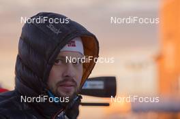 28.11.2014, Oestersund, Sweden (SWE): Stian Eckhoff (NOR), coach Team Norway - IBU world cup biathlon, training, Oestersund (SWE). www.nordicfocus.com. © Manzoni/NordicFocus. Every downloaded picture is fee-liable.