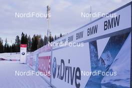 28.11.2014, Oestersund, Sweden (SWE): Event Feature: The new advertisment system of the BMW IBU World Cup Biathlon - IBU world cup biathlon, training, Oestersund (SWE). www.nordicfocus.com. © Manzoni/NordicFocus. Every downloaded picture is fee-liable.