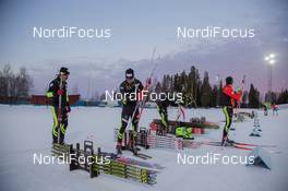 28.11.2014, Oestersund, Sweden (SWE): Event Feature: The french technicians test skis - IBU world cup biathlon, training, Oestersund (SWE). www.nordicfocus.com. © Manzoni/NordicFocus. Every downloaded picture is fee-liable.