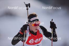 14.12.2014, Hochfilzen, Austria (AUT): Gaspard Cuenot (SUI) - IBU world cup biathlon, pursuit men, Hochfilzen (AUT). www.nordicfocus.com. © Manzoni/NordicFocus. Every downloaded picture is fee-liable.