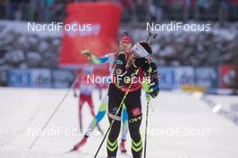 14.12.2014, Hochfilzen, Austria (AUT): Martin Fourcade (FRA) - IBU world cup biathlon, pursuit men, Hochfilzen (AUT). www.nordicfocus.com. © Manzoni/NordicFocus. Every downloaded picture is fee-liable.