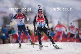 14.12.2014, Hochfilzen, Austria (AUT): Gaspard Cuenot (SUI) - IBU world cup biathlon, pursuit men, Hochfilzen (AUT). www.nordicfocus.com. © Manzoni/NordicFocus. Every downloaded picture is fee-liable.
