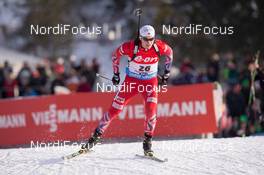 14.12.2014, Hochfilzen, Austria (AUT): Alexander Os (NOR) - IBU world cup biathlon, pursuit men, Hochfilzen (AUT). www.nordicfocus.com. © Manzoni/NordicFocus. Every downloaded picture is fee-liable.