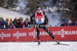 14.12.2014, Hochfilzen, Austria (AUT): Mario Dolder (SUI) - IBU world cup biathlon, pursuit men, Hochfilzen (AUT). www.nordicfocus.com. © Manzoni/NordicFocus. Every downloaded picture is fee-liable.