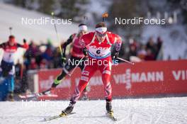 14.12.2014, Hochfilzen, Austria (AUT): Tarjei Boe (NOR) - IBU world cup biathlon, pursuit men, Hochfilzen (AUT). www.nordicfocus.com. © Manzoni/NordicFocus. Every downloaded picture is fee-liable.