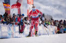 14.12.2014, Hochfilzen, Austria (AUT): Johannes Thingnes Boe (NOR) - IBU world cup biathlon, pursuit men, Hochfilzen (AUT). www.nordicfocus.com. © Manzoni/NordicFocus. Every downloaded picture is fee-liable.