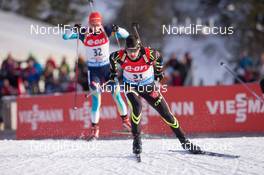 14.12.2014, Hochfilzen, Austria (AUT): Simon Desthieux (FRA) - IBU world cup biathlon, pursuit men, Hochfilzen (AUT). www.nordicfocus.com. © Manzoni/NordicFocus. Every downloaded picture is fee-liable.