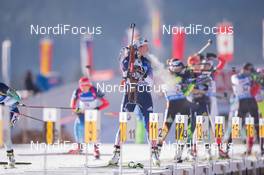 14.12.2014, Hochfilzen, Austria (AUT): Susan Dunklee (USA) - IBU world cup biathlon, pursuit women, Hochfilzen (AUT). www.nordicfocus.com. © Manzoni/NordicFocus. Every downloaded picture is fee-liable.