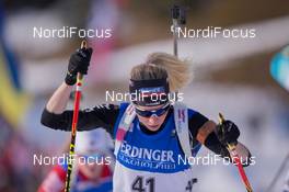 14.12.2014, Hochfilzen, Austria (AUT): Elisa Gasparin (SUI) - IBU world cup biathlon, pursuit women, Hochfilzen (AUT). www.nordicfocus.com. © Manzoni/NordicFocus. Every downloaded picture is fee-liable.