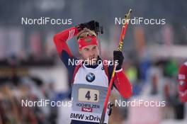 13.12.2014, Hochfilzen, Austria (AUT): Dmitry Malyshko (RUS) - IBU world cup biathlon, relay men, Hochfilzen (AUT). www.nordicfocus.com. © Manzoni/NordicFocus. Every downloaded picture is fee-liable.