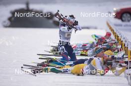13.12.2014, Hochfilzen, Austria (AUT): Leif Nordgren (USA) - IBU world cup biathlon, relay men, Hochfilzen (AUT). www.nordicfocus.com. © Manzoni/NordicFocus. Every downloaded picture is fee-liable.