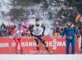 13.12.2014, Hochfilzen, Austria (AUT): Simon Fourcade (FRA) - IBU world cup biathlon, relay men, Hochfilzen (AUT). www.nordicfocus.com. © Manzoni/NordicFocus. Every downloaded picture is fee-liable.