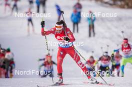 13.12.2014, Hochfilzen, Austria (AUT): Dorothea Wierer (ITA) - IBU world cup biathlon, relay women, Hochfilzen (AUT). www.nordicfocus.com. © Manzoni/NordicFocus. Every downloaded picture is fee-liable.