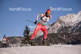 12.12.2014, Hochfilzen, Austria (AUT): Anton Sinapov (BUL) - IBU world cup biathlon, sprint men, Hochfilzen (AUT). www.nordicfocus.com. © Manzoni/NordicFocus. Every downloaded picture is fee-liable.