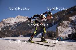 12.12.2014, Hochfilzen, Austria (AUT): Quentin Fillon Maillet (FRA) - IBU world cup biathlon, sprint men, Hochfilzen (AUT). www.nordicfocus.com. © Manzoni/NordicFocus. Every downloaded picture is fee-liable.