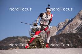 12.12.2014, Hochfilzen, Austria (AUT): Julian Eberhard (AUT) - IBU world cup biathlon, sprint men, Hochfilzen (AUT). www.nordicfocus.com. © Manzoni/NordicFocus. Every downloaded picture is fee-liable.